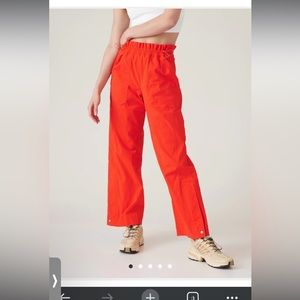 Athleta Trekkie Parachute Pants - Orange | Size 14